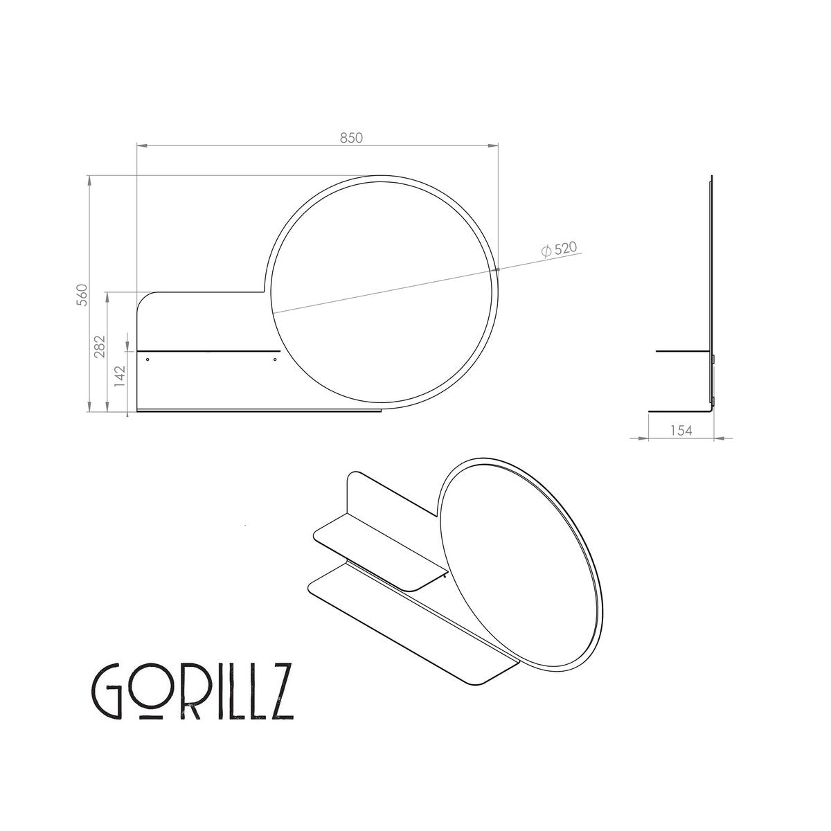 Gorillz Clever - Weiß