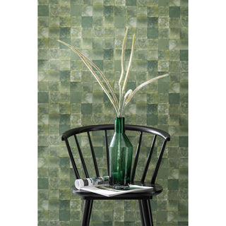 Hohe grüne Glasvase von J-Line – Schlanke Designvase für stilvolle Wohnräume 35 cm hoch