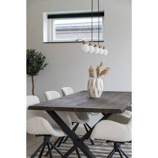 House Nordic Keramikvase – Zeitlose Eleganz in Beige, 19,5x19,5x26 cm