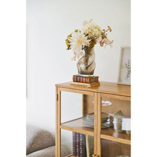 Mundgeblasene Glasvase Braun Ø17x25 cm – Moderne Dekovase im skandinavischen Design