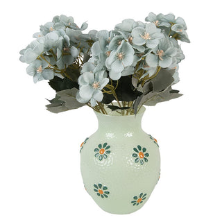 Vase Ø 13x16 cm – grüne Glasvase im Vintage Stil