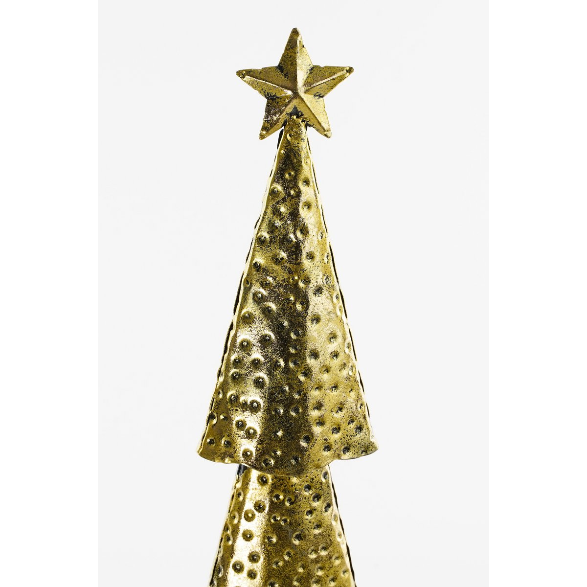 Christmas tree - L15 x W8 x H68 cm - Metal - Gold