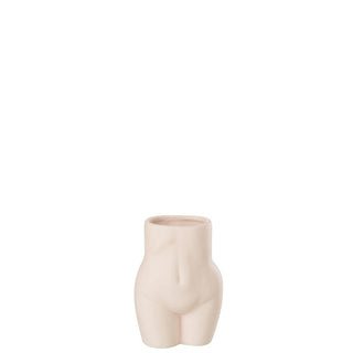 J -Linie Blumenpot Körper Dolomit - Keramik - Pink - 16,5 cm hoch