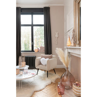 Rosa Glasvase von J-Line – Elegante Vase aus Glas für Blumen & Dekoration, 30 cm