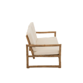 J-Line Rattan Lounge Sitz Braun – Elegantes Design-Sitzmöbel aus Rattan für stilvolles Wohnen