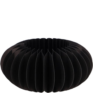 Papier Sockel „Dacia“ schwarz Ø22 cm – modernes Deko Podest für Vase & Wohnaccessoires