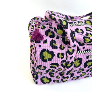Handgemachte Baumwolltasche "Oh Leo - cosmic lilac"