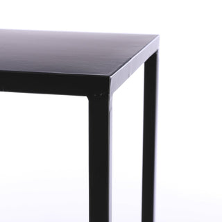 Goa Beistelltisch – 2er-Set – L30 x B30 x H70 cm – Metall – Schwarz
