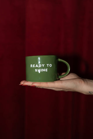 Tasse Keramik “Ready to shine” grün