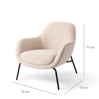 Jesper Home Loungesessel aus Stoff – moderner Design Sessel in Grau, Beige & Flieder