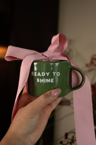 Tasse Keramik “Ready to shine” grün