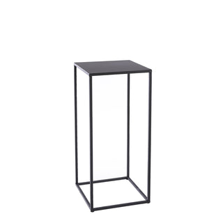 Quinty Beistelltisch – 3er-Set – L30 x B30 x H70 cm – Metall – Schwarz