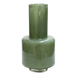 Volta Glasvase Grün 36 cm – Handgefertigte Designer Vase aus dickem Glas | Vase The World