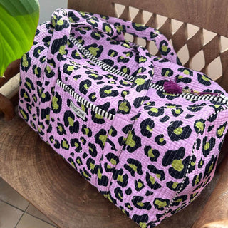 Handgemachte Baumwolltasche "Oh Leo - cosmic lilac"