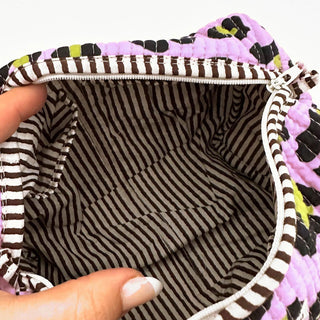 Handgemachte Kosmetiktasche "Oh Leo Cosmic Lilac"