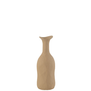 J -Line Vase Agra - Aluminium - Beige - klein - 31,5 cm hoch