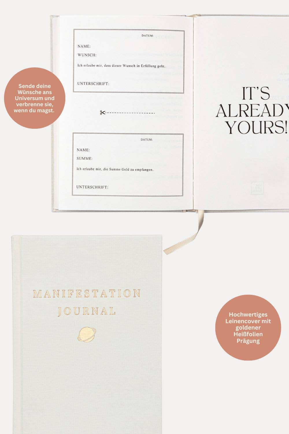 THE LIFE BARN Manifestation Journal deutsch