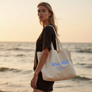 „WINE NOT?“ Tote Bag – Stylische Canvas-Tasche mit Statement | GOOD GIRL BAD HABITS