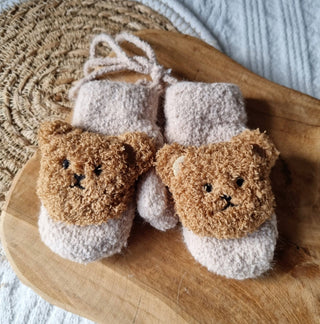 Winter-Bestseller Babysandhandschuhe mit Teddybär-Motiv