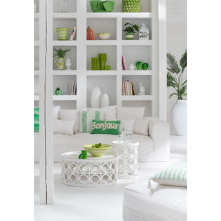 Vase Lime Keramik Grün – Große Designvase 34,5 cm von J-Line
