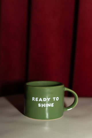 Tasse Keramik “Ready to shine” grün