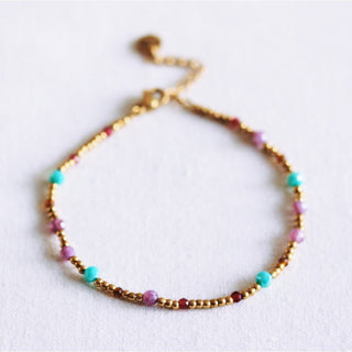 Feines Perlenarmband – Edelstahl Armband mit kleinen Perlen