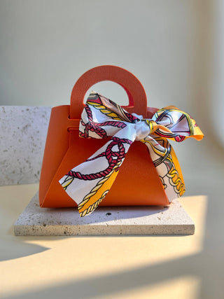 Mini-Geschenktasche Eleganz Originalität Orange