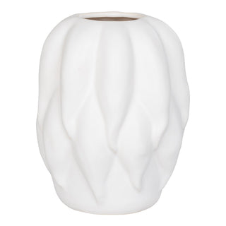 House Nordic Keramikvase – Zeitlose Eleganz in Beige, 19,5x19,5x26 cm