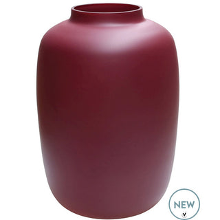 Vase Artic aus mattem Glas in Violett von Vase The World – Moderne Designvase in zwei Größen