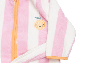 Baby-Bademantel Mandy Mandarine aus Frottee-Baumwolle