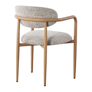 Japandi Esszimmerstuhl mit Armlehne Beige – Sake Chair von Pole to Pole (2er-Set)
