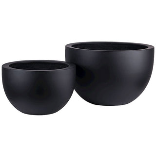 Louisiana Pflanzentopf Schwarz – moderne große Vase für Pflanzen & stilvolle Wohnaccessoires