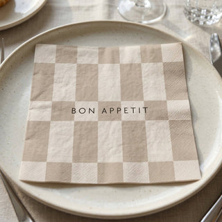 Papierservietten „Bon Appetit“ FSC – 3-lagig – 33 x 33 cm (20 St.)