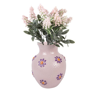 Vase Ø 13x16 cm Rosa Glas Rich-Text-Editor Beschreibung