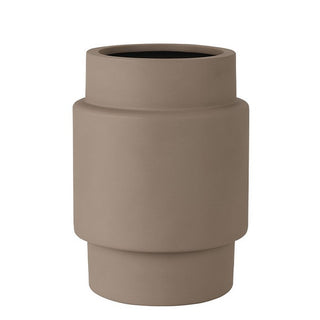 Vase The World Billund Pflanztopf Taupe – Fiberstone Blumentopf für Innen & Außen