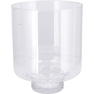 Glas Vase "Lirea", mit Fuß D9cm, D19cm, H25cm, klar